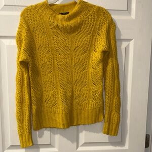 J Crew Golden Cable Knit Turtleneck Sweater